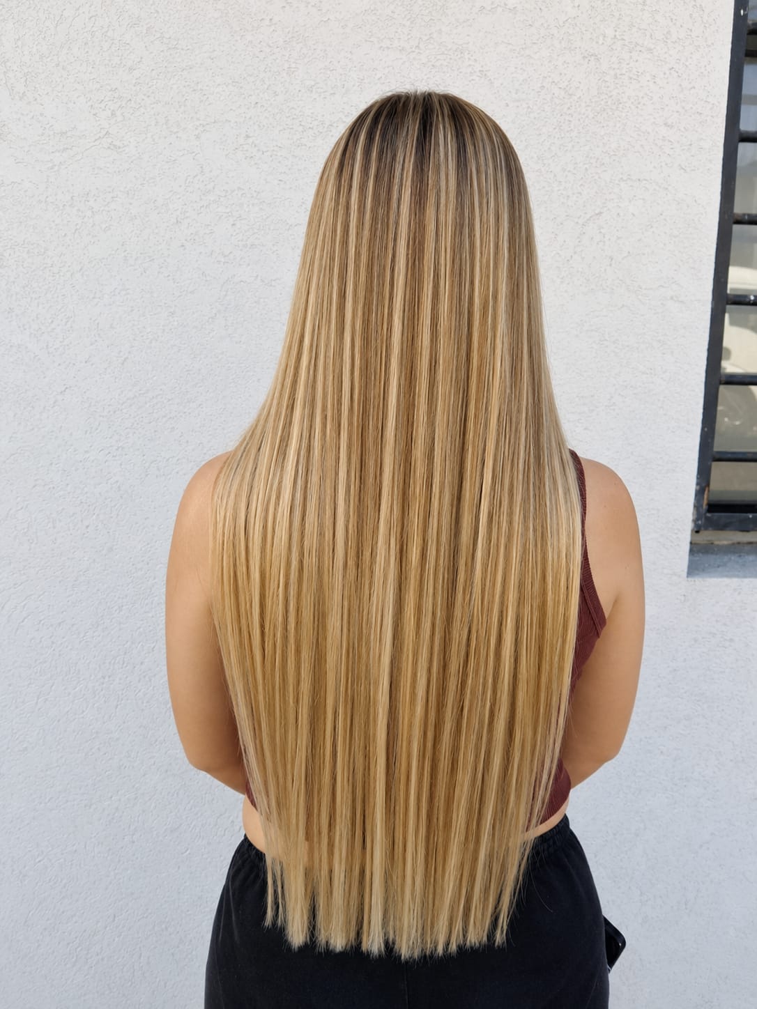 balayage rubio manteca